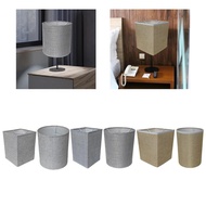 [whfashionkk] Fabric Burlap Lamp Shade Floor Lamp Cover Barrel Fabric Lamp Shade Linen Lamp