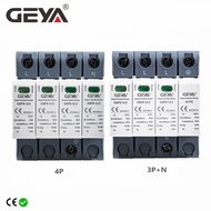 GEYA GSP9 12.5KA T1+T2 SPD 4P 3P+N Surge Protector 275VAC Limp:7/12.5KA House Lightning Surge Arrest