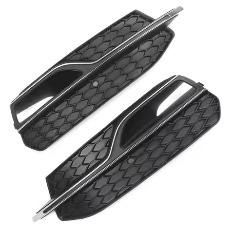 ABS 8V3807682L 8V3807681L Fog Light Grille Frame Front Grille Trim for Audi A3 S-Line 2014-2016 Audi