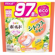 Bold Laundry Detergent Gel Ball 4D Citrus  Verbena Refill 97 Pieces Large Capacity