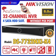 HIKVISION NVR 32CH 8MP 4K Plug And Play Network Video Recorder DS-7732NXI-K4