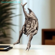 hanzhenhai123   Antique Brass Realistic Beetle Sculpture Dual Horned Beetle Figurine With Intricate 
