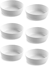 TarHong Edge Matte Dinner Bowl for Cereal/Pasta/Salad/Soup, 7.4-Inch, 42.5-Ounce, Pure Melamine, Sha