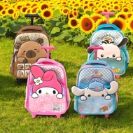 Kuromi trolley bag melody sanrio trolley bag for elementary school children, kindergarten, preschool