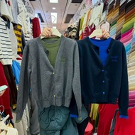 Color Matching Breasted English Fake 2-Piece Knit Top 6012