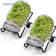 [Shamjina] Homyl 2Pcs Jar Sprouting Lids Sprouting Jar Germination Kits with 2 Sprouting