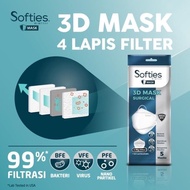 Masker Surgical Softies 3D Sachet New Stock