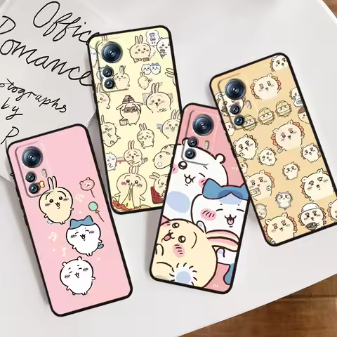 Chiikawa Anime Cute For Xiaomi Mi 14 13T 13 12T 12 11T 11i 11 10T 10 Pro Lite Ultra 5G Black TPU Pho
