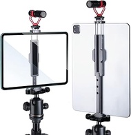 ARNARKOK Metal Tablet Tripod Mount, 7.9-12.9in Ipad Holder, Rotatable Cold Shoe, 2 Acra Swiss QR Bra