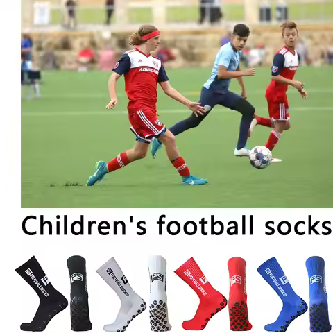 New FS Children's Breathable Sports football Socks FS Round Silicone Non slip Soccer Socks calcetine