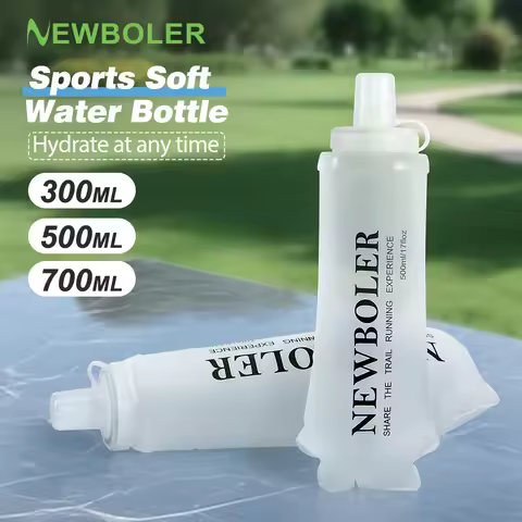 NEWBOLER Sports Water Bottles BPA-Free Collapsible Soft Flask Running Camping Hiking Hydro Flask Sof