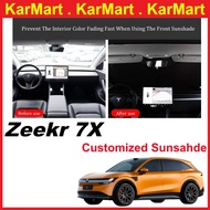 Zeekr 7X Car Front Windshield Sunshade Zeekr 7X Custom Fit Car Window Sunshade Customized Front Sun 