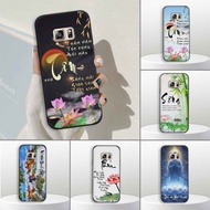 Samsung Galaxy S6 / S7 Edge case with calligraphy, meaning, landscape