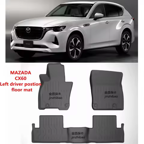 Use for Mazda CX60 car carpet All-Weather CX60 car floor mat Mazda CX60 waterproof car floor mat CX6