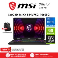 MSI Sword 16 HX Gaming Laptop - Intel Core i7 Processor - NVIDIA GeForce RTX 4060 - 16" FHD+ 144Hz I