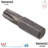 BANA 1pc Screw Driver Bit, S2 Alloy Steel 1/4 Inch Hex Shank Torx Bits, 25mm Length T6-T40 6 Point S