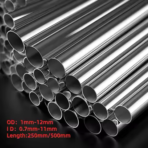 1-10pcs 304 Stainless Steel Round Capillary 250mm 500mm Long Seamless Straight Tube 3x2mm 6x4mm 8x6m