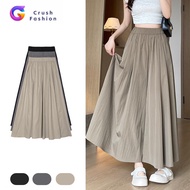 Crush Fashion Womens High Waist Wide Leg Loose Casual Square Pants Summer Breathable Elastic Waist C