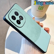 Jingsanc ốp cho Vivo iqoo 13 5g Ốp điện thoại bằng da sang trọng viền mềm bao gồm tất cả ống kính bả