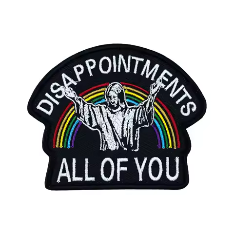 DISAPPOINTMENTS ALL OF YOU Patch Funny Meme Hook & Loop Fastener Embroidered Badge for Tactical Moll