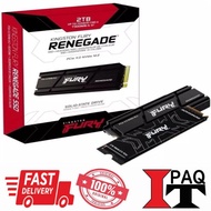 Kingston Fury Renegade Gen4 NVMe M2 SSD 1TB & 2TB | Internal SSD for PS5 M2 SSD With Heatsink