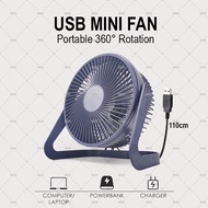 Kipas Meja Mini USB Fan Portable 360 Rotation Low Noise Fan Kipas Meja USB Fan Mini Fan Travel Fan K