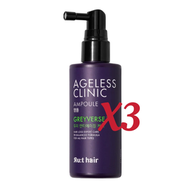 Ru:t hair - 【3盒】【2025新款】韓國 黑髮皇 Ru:t hair AgeLess CLINIC 控油防脫生髮精華serum100ml 【平行進口】8809747822300_3Exp2