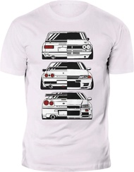 Summer O-Neck Men'S T-Shirt Fashion New T-Shirt Japan Car Skyline 2000 R32 R34 Gtr Evolution Jdm Tee Shirts For Men