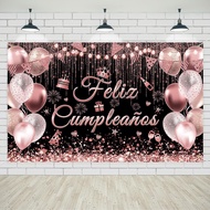 Feliz Cumpleaños Banner Mexican Happy Birthday Party Decorations Backdrop Spanish Fiesta Background