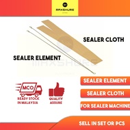 [MaxShure] 8" / 12" / 16" / 20" 200MM 300MM 400MM 500MM Sealer Element &amp; Cloth Impulse Sealer Heat Wire Element Cloth