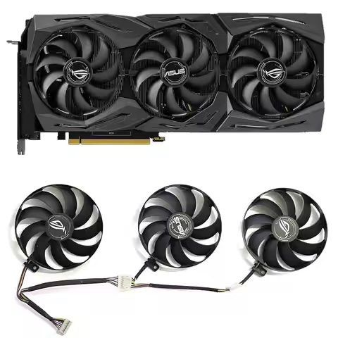 T129215SY 7PIN 87MM RTX2080TI GPU Fan for Asus RTX2070 ROG Threx-Geforce RTX 2060 Super 2080 Ti RX 5
