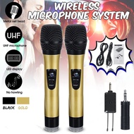 Wireless Handheld Microphone DVD PC Mic System + Receiver KTV TV Karaoke