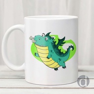 Fly Dragon Cute Cartoon Glass Mug