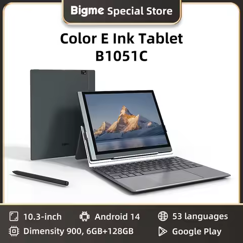 BIGME B1051C ereader, 10.3 inch Color E-ink Ebook Reader, 6+128GB Android 14 Tablet Electronic book 