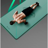 TPE men's exercise mat for beginners, thicker, wider, longer, non-slip yoga mat, exercise mat