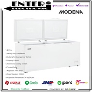 Modena Md65W - Chest Freezer Box 2 Pintu 650 L Modena Md65 Md 65W 65 W