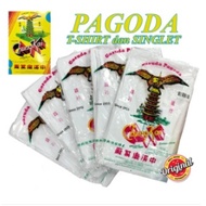 PAGODA T-SHIRT DAN PAGODA SINGLET CHUNG KAI ORIGINAL 34-48 / TSHIRT PAGODA / SINGLET PAGODA 34-48 - 