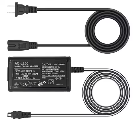AC-L200 AC-L25 100V-240V AC Power Adapter Camcorder Charger 8.4V 1.5-1.7A fast charging adaptor for 