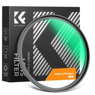 K&F Concept 49mm-82mm White Pro Mist Filter Cinematic Effect Filter  for Portrait and Landscape Phot