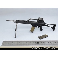 New Product Ready Stock 1/6 Soldier G36 Assault Rifle Long Tube Tripod Plastic Model