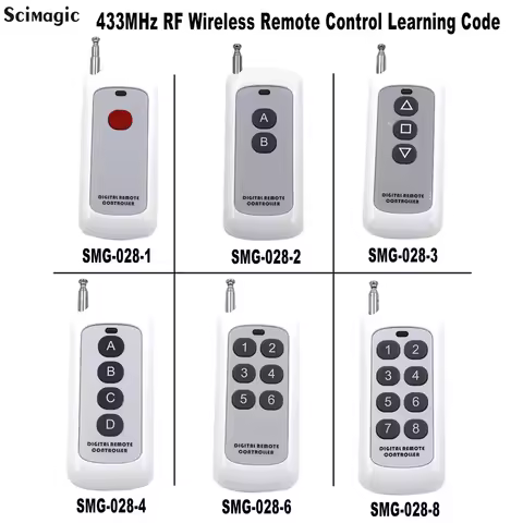 500m 1CH 2CH 3CH 4CH 6CH 8CH 1 2 3 4 6 8 CH Channel RF Wireless Remote Control Transmitter 433 MHz