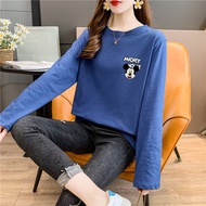 [TSHIRTWOMEN] Baju T Shirt Perempuan Lengan Panjang Tshirt Women Long Sleeve Wanita Muslimah Murah Plus Size Blouse