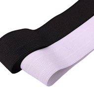 Black White Crochet Eastic Band for Sewing Clothing Accessories Rubber Band Plain Knit Band Elastic 