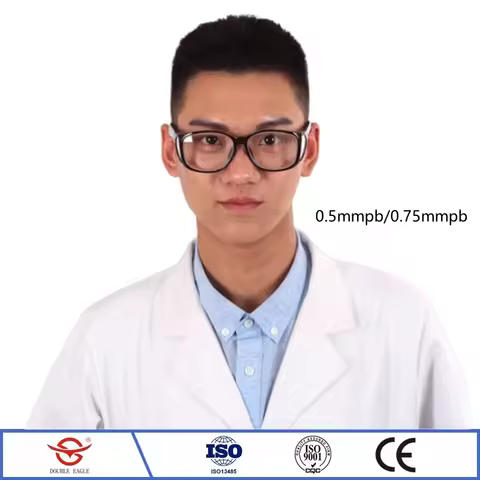 Recommend Front and side radiological protection 0.5mmpb/0.75mmpb lead glasses x-ray gamma ray radia