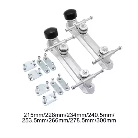 1 Pair Roller Skate Base with Brake Head Shock Absorber Parts Hardware Double Row Roller Skate Base 
