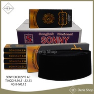 Songkok Hitam JUMBO SONNY AC Tinggi 9 10 Peci Sholat Bludru Pria Dewasa Santri Pesantren Kopiah Sola