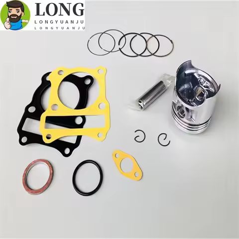 Euro I Motorcycle 57mm Piston 14mm Pin Ring 1.2*1.2*2.5mm Gasket Set For Suzuki GS125 GN125 GS GN 12