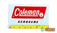 【小楊的店】Coleman汽化燈貼紙，白色邊框+R標記+小燈圖案+KEROSENE，201貼紙，汽化燈