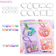 MOCHO1 DIY Keychain Making Kit Toy For Kid Decorative Goo Plate Card Journal Accessories Mushroom Sticker Material Tool Stickers Quicksand Gooka Plate