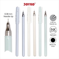 NA2 JOYKO Sofuto Gel Pen 0.38 mm Single Pastel Needle Tip Pen/ GP-352 0.38mm Black Pen/ GP352